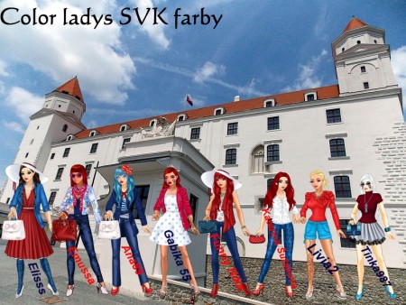 Vo farbách Slovenska 1.4.2015 (1.miesto - Katarína Šuláková; 2.miesto - Elisss; 3.miesto - Emussa, Funny Nika, Gabika55)